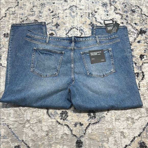 NWT Silver Jeans 90s Boyfriend Jean 22W | High Rise Straight Leg Distressed - Picture 4 of 5